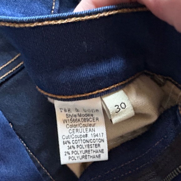 Rag and Bone High Rise Skinny Ankle Jean - Picture 4 of 6